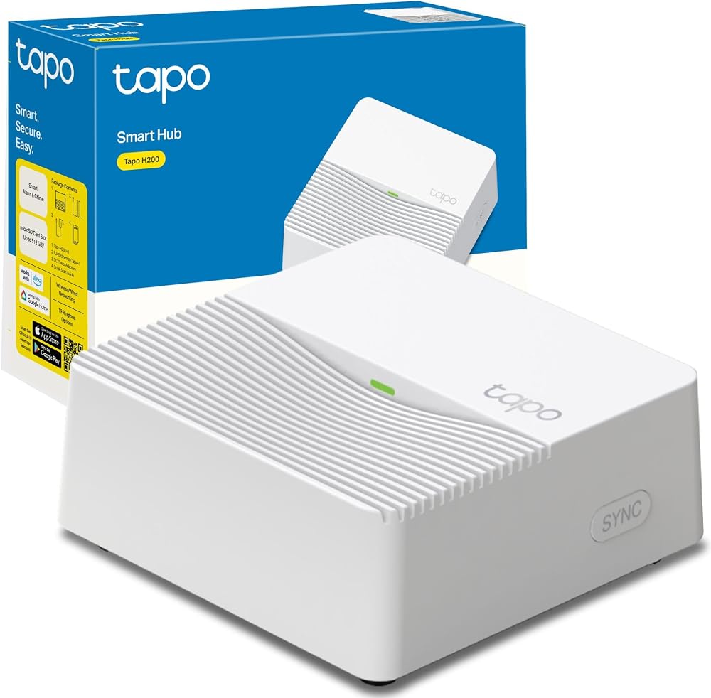 Tapo H200 Smart Hub with Alarm Chime for Sensors Switches Cameras Doorbells
