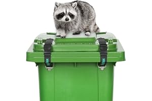 EnigaRlax Trash Can Locks for Animals, Raccoon Bear Proof Trash Can Lock, Easy to Install, Long Lasting Strap Lid Garbage Can