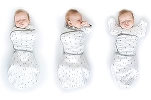 SwaddleDesigns 6-Way Omni Swaddle Sack Arms Up Swaddle for Newborn, More Options to Calm Startle Reflex, Improves Sleep