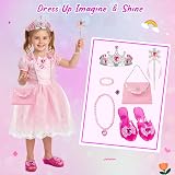 LOYO Princess Shoes Dress Up Set for Girls 3-6 Years Shoes Wands Jewellery view 5