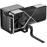 OwlTree PCIe 5.0 x4 128Gbps eGPU Dock, for 50 Series Graphics Cards, M.2 NVME to PCIe x16 Riser Cable 50cm, Supports Standard ATX Power Supply &amp; External GPU for Mini PC NUC Laptop