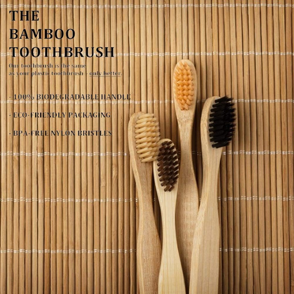 Tiyuu Environmental Bamboo Toothbrush Soft Bristle Healthy Dental Oral Care Hygiene Toothbrush