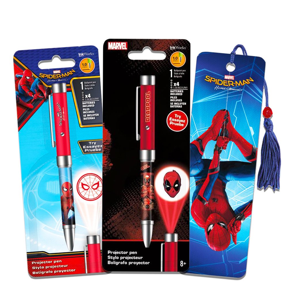 Marvel Deadpool - Juego de bolígrafos para proyector de Deadpool ...
