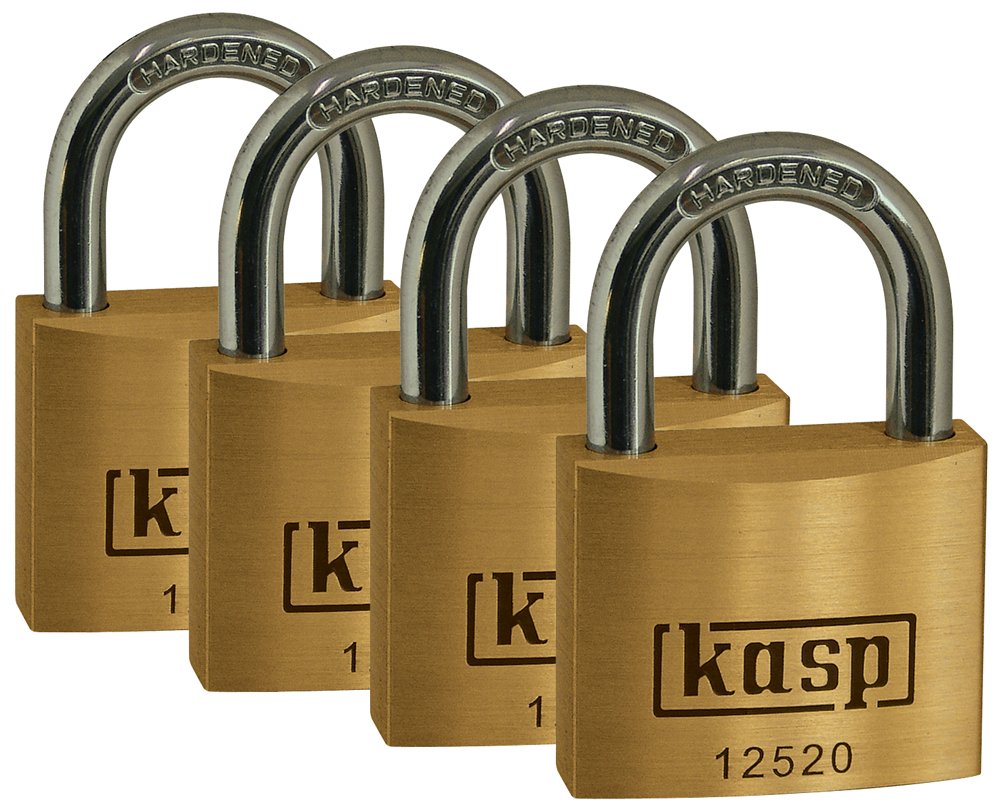 Kasp 125 Premium Brass Padlock - 20 Millimeters - Quad