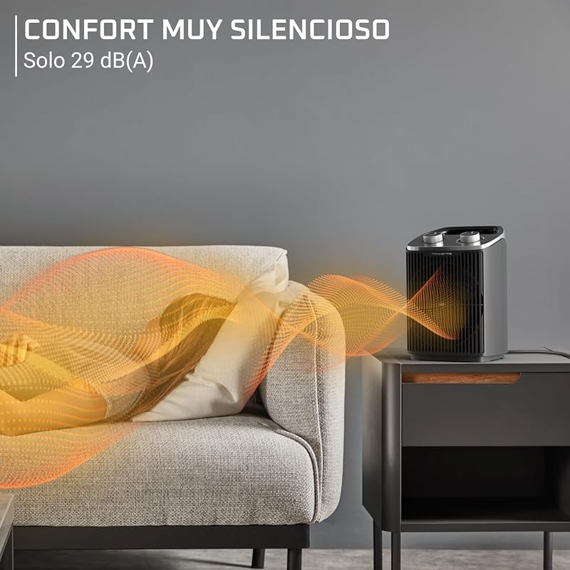 Conforto Intenso, Aquecedor, 2000 W de potência, baixo consumo, silencioso, Desligamento automático, 2 modos Eco/Turbo, Aquece até 35m, Superaquecimento e Proteção Anti-ponta, SO2350F0
