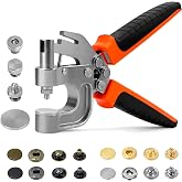 Sopnom Leather Snaps and Fasteners Kit, Snap Button Kit Snaps Press Pliers and 15mm Metal Leather Buttons, 40Sets 4Colors Leather Snap for Fabric, Clothes, Jackets, Purse, Belts, Bags