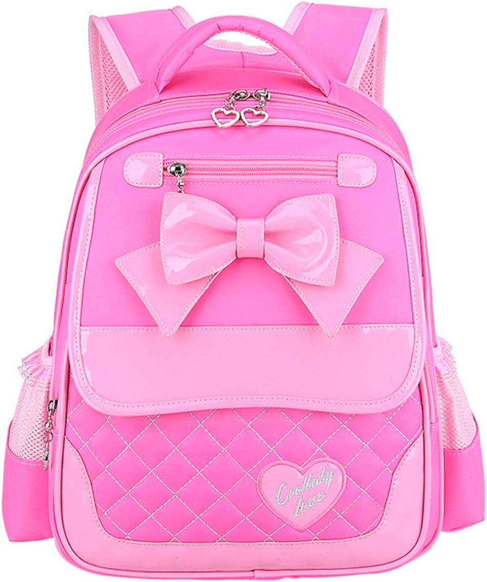 JiaYou Children Primary Girls Students Nylon Bow School Backpack Shoulders Bag
