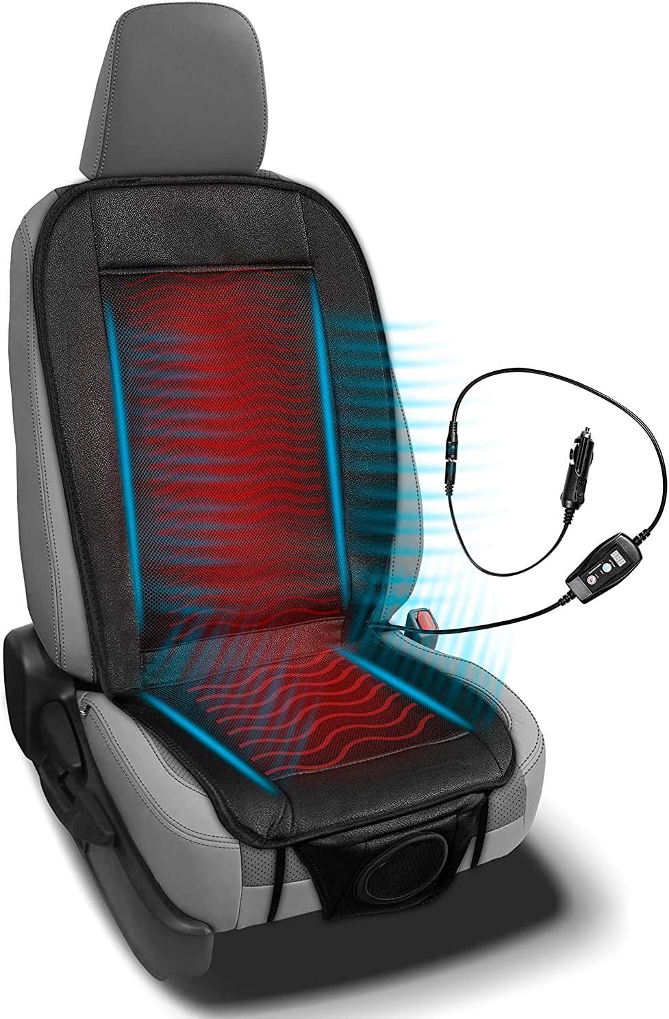 2 in 1 Cooling Heating Car Seat Cushion - Zento Deals Premium Quality Office, Home and Car Seat Cover, Heating for…