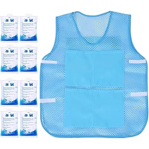 Cooling Vests,Body Cool Clothing with 8 Ice Pack,Wearable Cooler Wrap | Cold Wrap Gadgets, Cooler Clothes, Fast Cooling Vest,