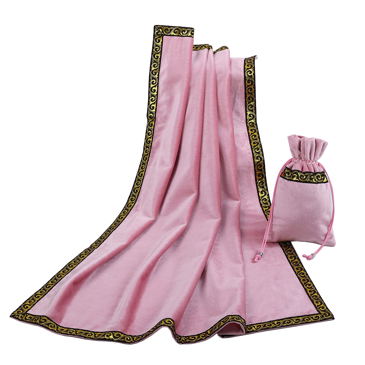 BLESSUME cards divination tarot tablecloth cloth tarot mat divination (Rose 1)