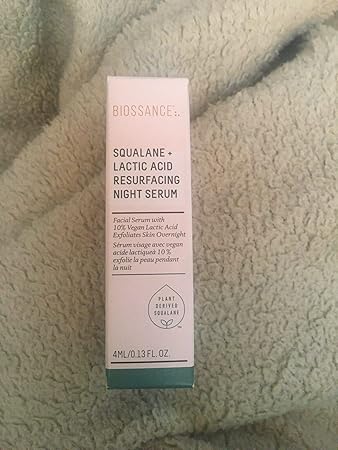 biossance squalane lactic acid night serum