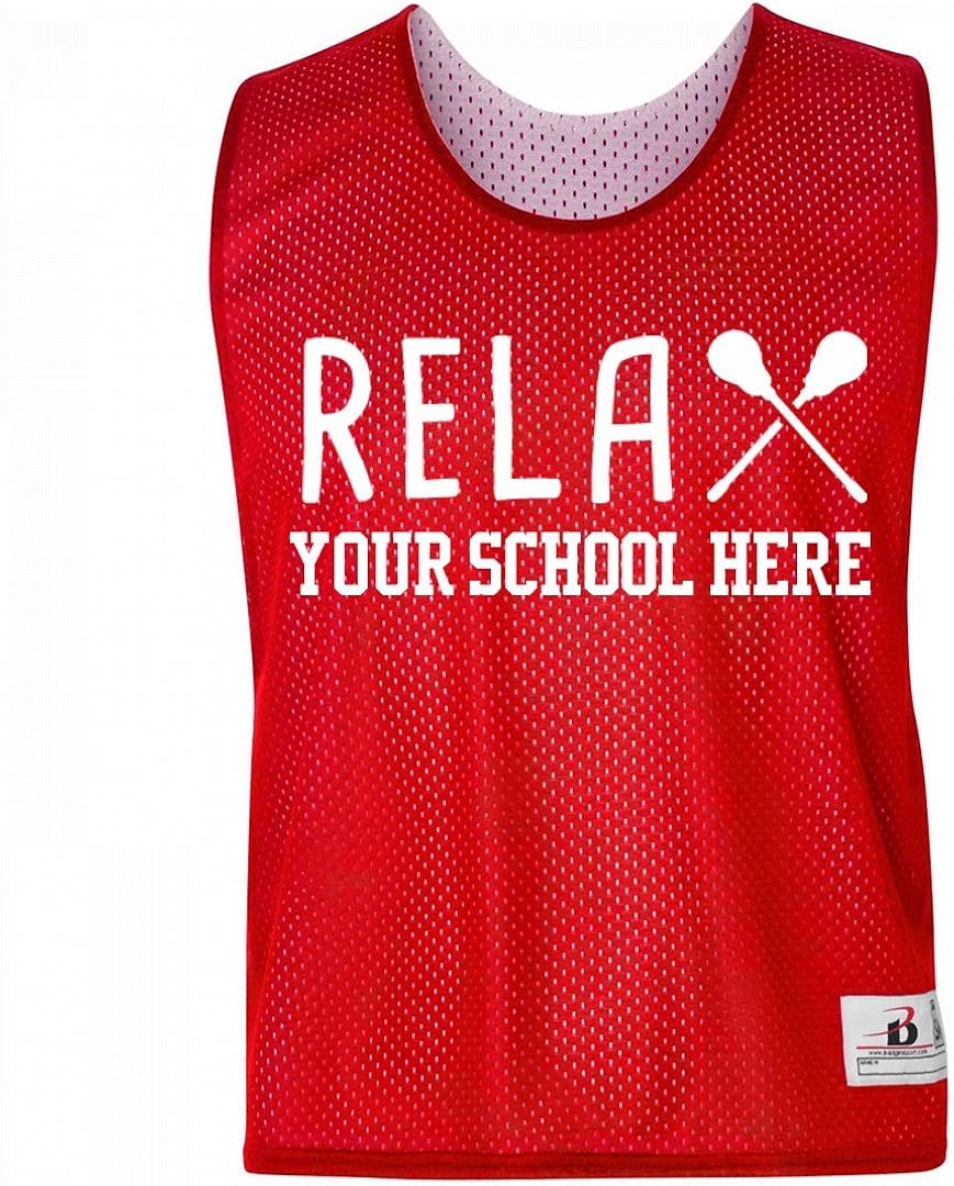 Custom Relax Lacrosse Pinnie Lacrosse Reversible Pinnie Amazon.ca