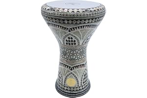Gawharet El Fan 17" Mother of Pearl Darbuka"Mercury" Darbuka Drum Percussion