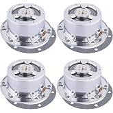 CheeMuii 4 Pack 343-4370 Trailer Hub Caps Kit with Gaskets for Trailer Axle | 4009 PSI 6-Hole Tire Inflation Oil Hub Caps 4 Pcs Aluminum Trailer Hub Oil Caps &amp; 4 Pcs Gaskets Replace for Stemco 343-4370