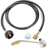 BlueStars 5430 Camping Stove Regulator with 6 FT Propane Adapter Hose | Connect 5lb - 20lb Large Propane Tank for Coleman Stoves &amp; Grills, Fold N Go Stove Accessories (NOT for Roadtrip LXE Grills)
