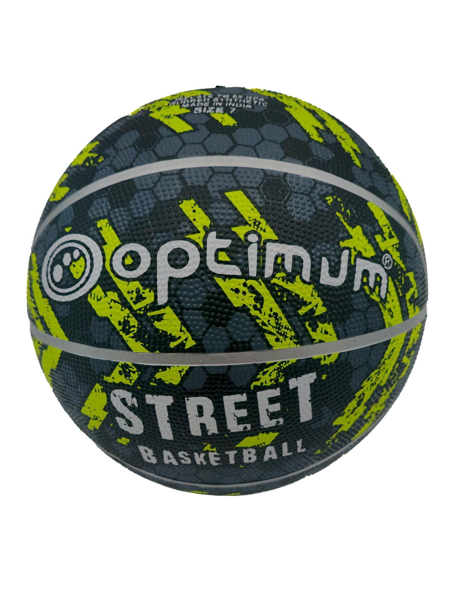 Optimum STREET BASKETBALL - BLACK/YELLOW - SIZE 7