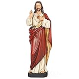 BC Catholic Sacred Heart of Jesus Statue, 10" H