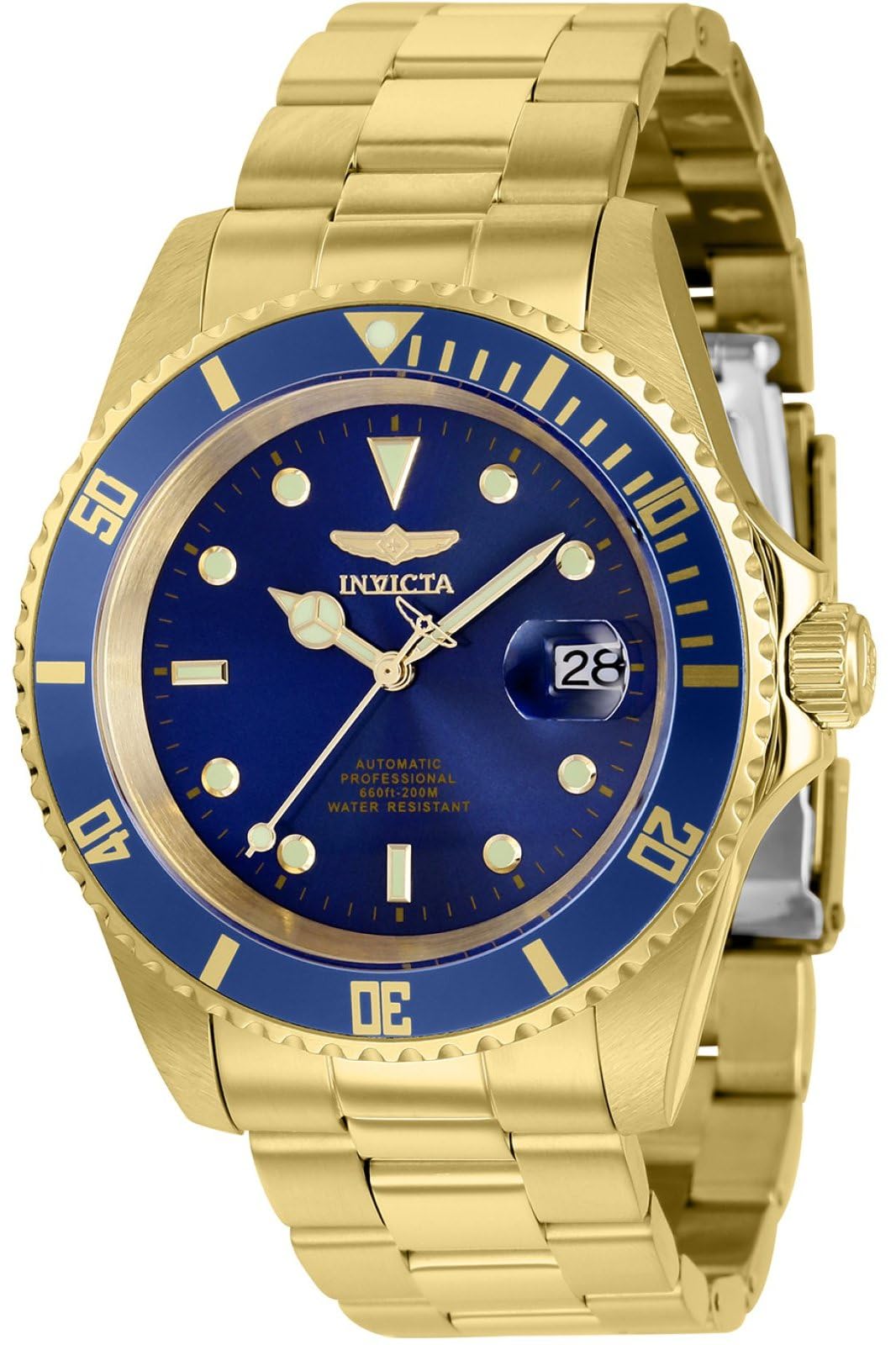 Invicta Pro Diver 8930OBXL Men's Watch - Waterproof - Analogue - Automatic Movement - Stainless Steel with Blue dial - 43mm
