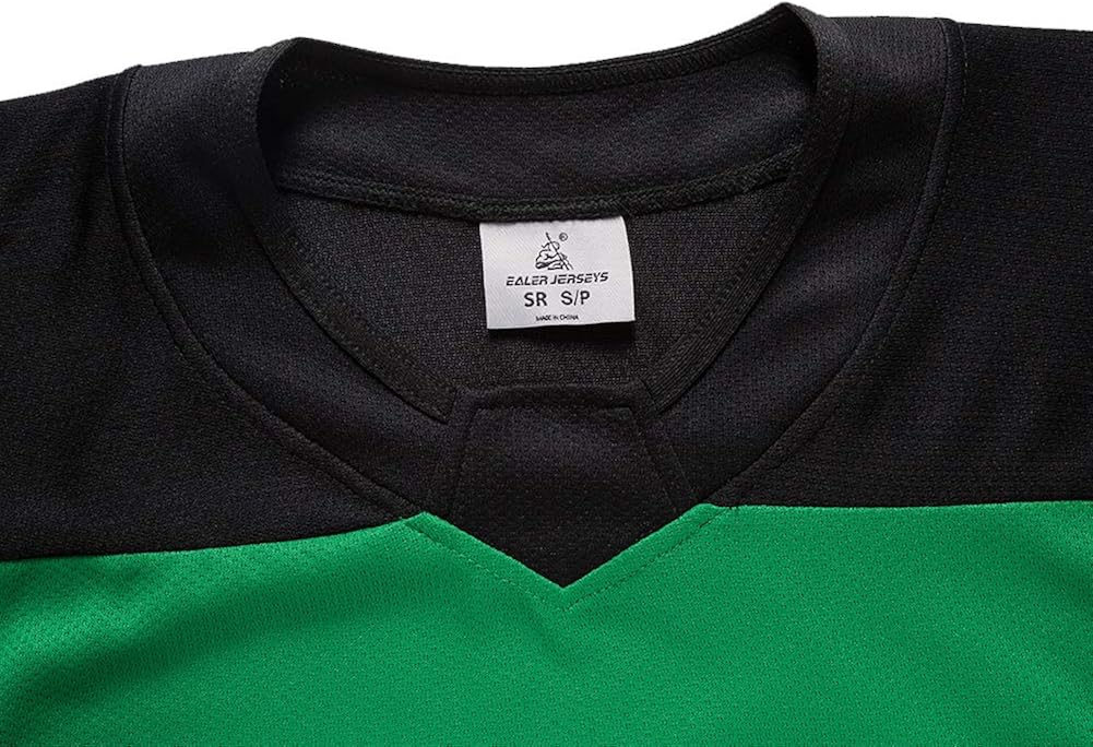 EALER + REDWOLF H500 Series Blank Ice Hockey League Jersey Practice Jersey for Boys, Kids, Junior, Youth : Clothing