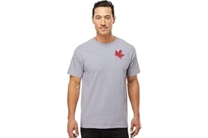 Mens Canada Shirt, Custom Handmade Canada Day Maple Leaf Shirt for Men L2 (3XL, T-Shirt, Grey)