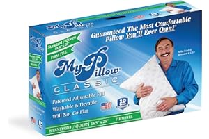 MyPillow Bedding Bed Pillows for Sleeping Queen Size, Pillow for Back, Stomach or Side Sleepers - My Pillow Classic Pillow [Queen, Firm]