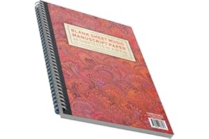 iVideoSongs Manuscript Paper Notebook Marble • 12 Staff per Page Blank Sheet Music Notebook • 120 Page Hardcover Music Staff Paper Notebook Music Journal • Music Staff Notebook 150+ Free Music Lessons