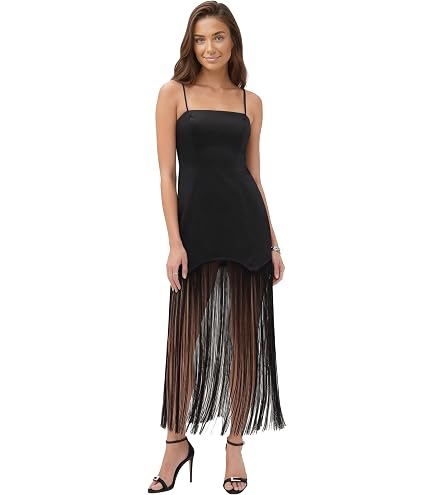 Women Strapless Fringe Bodycon Maxi Dress Gatsby Tube Dress with Tassels(XS,Mint Green) : Clothing, Shoes & Jewelry
