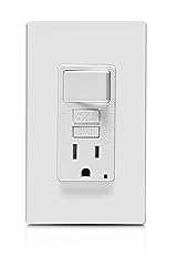 Leviton GFCI Switch Outlet Combo, 15 Amp, Self