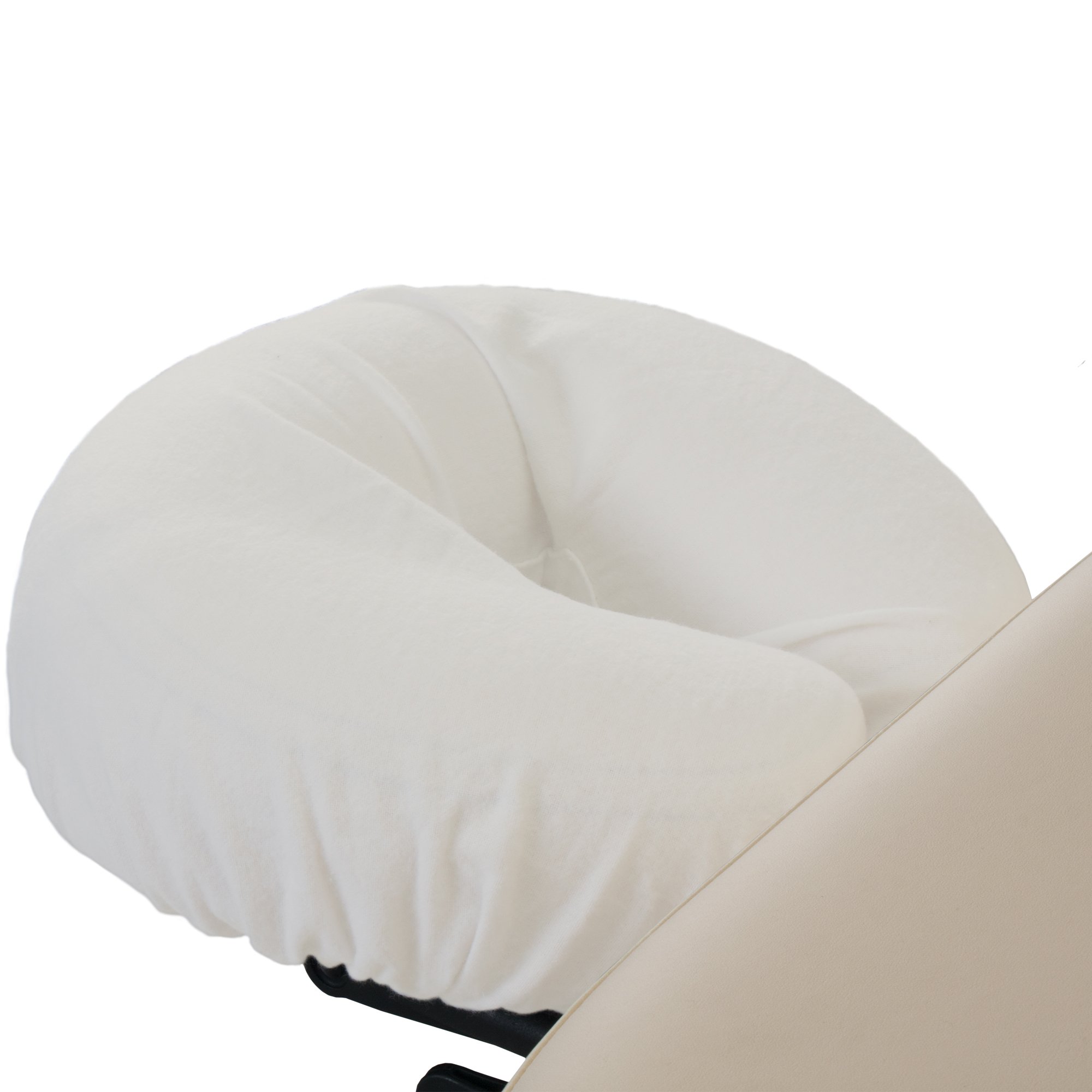 EARTHLITE Professional Flannel Face Pillow Covers – Machine Washable, 100% Cotton, Face Cradle Covers, Crescent Covers (2pack) / Fits Massage Table & Massage Chair Cushions