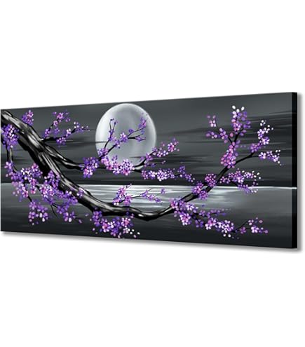 Amazon.com: DesignArt Glittering Purple Fractal Flower
