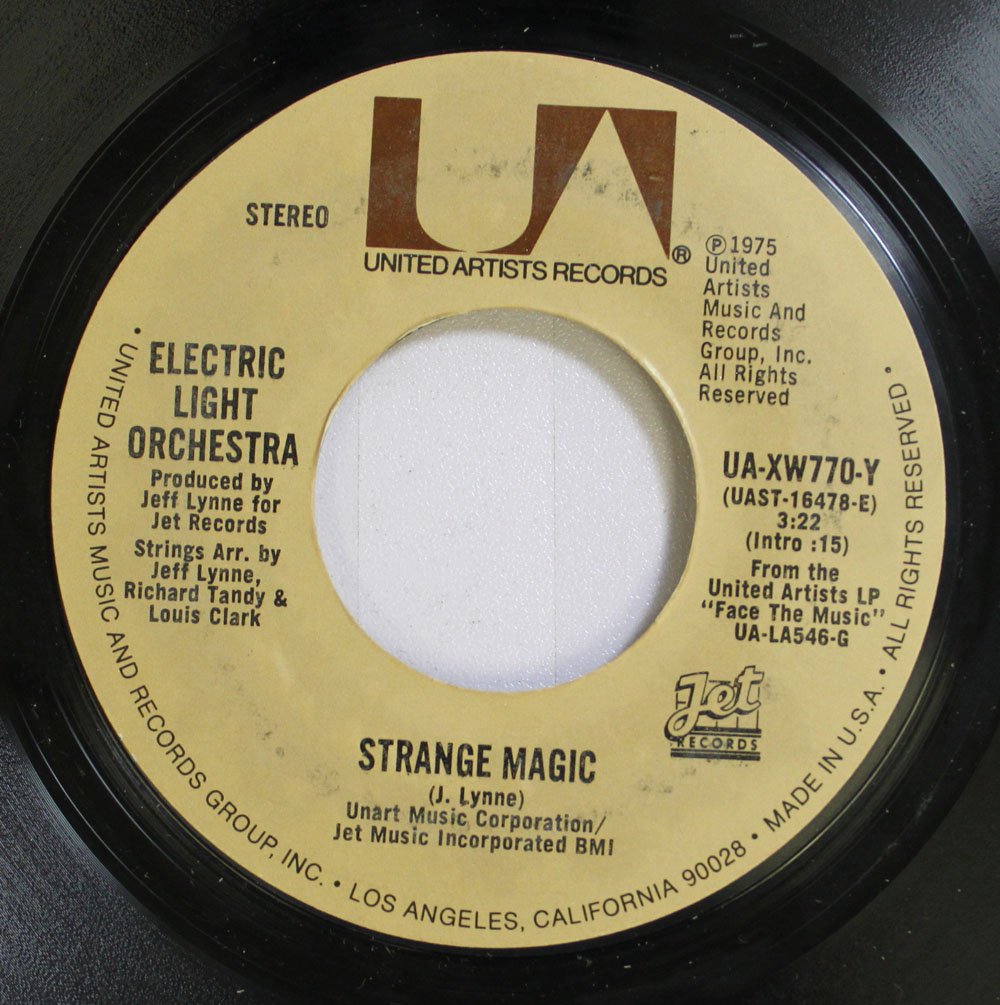  Electric Light Orchestra 45 RPM Strange Magic / New World Rising