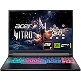 Acer Nitro V 16S AI Gaming Laptop | NVIDIA GeForce RTX 5060 GPU | AMD Ryzen 7 260 Processor | 16" WUXGA IPS 180Hz Display | 32GB DDR5 | 1TB Gen 4 SSD | Wi-Fi 6 | ANV16S-41-R2AJ