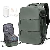 Vacuum Travel Backpack with Pump for Women Men Carry on Backpack Luggage Flight Approved Personal item Travel Bag Essentials With Wet and Dry Separation Bag