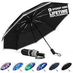 G4Free Eco Windproof Travel Umbrella for Rain