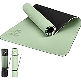 Gruper Yoga Mat Non Slip Thick 1/3'', Eco Friendly Fitness Exercise Mat with Carrying Strap,Pro Yoga Mats for Women,Workout Mats for Home, Pilates and Floor Exercises