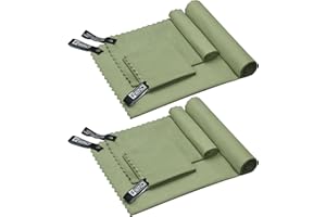 IFWIND 2 Sets (3 Size at 1 Set) Quick Dry Camping Towels,6 Pcs Microfiber Travel Towel,Lightweight Travel Fast Drying Towels for Men & Women,Sports, Yoga,Swim,Gym,Swimming Pool,Beach