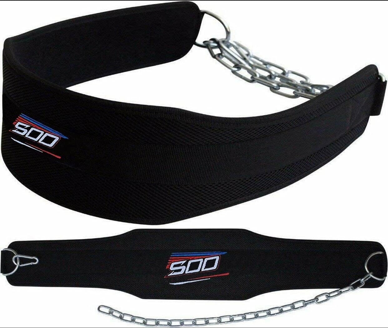 Dip Belt With Industrial Strength Steel Weighted Chain For Bodybuilding Weightlifting Pull Ups Dips CrossFit Training