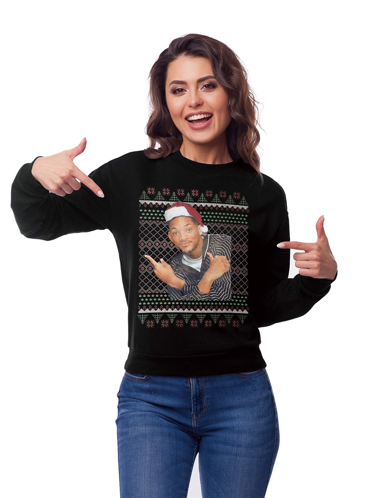 Pemela Youth Boys Ugly Christmas Sweatshirt Comfy Fleece Sweater Long Sleeve Crewneck Casual Pullover Streetwear Jumpers for Xmas Party Black L