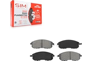 SIM Front Semi-Metallic Disc Brake Pads SIM-815 Replacement For Nissan Sentra Altima Versa Juke Suzuki SX4 INFINITI G35 350Z 