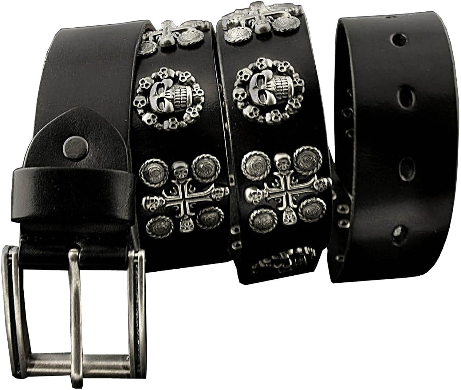 mens biker belts