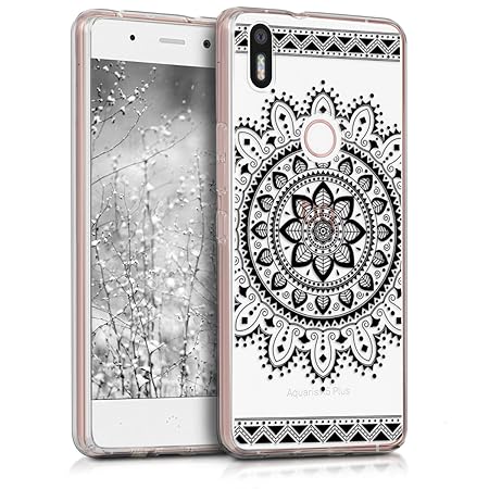 kwmobile bq Aquaris X5 Plus Hülle - Handyhülle für bq Aquaris X5 Plus - Handy Case in Schwarz Transparent