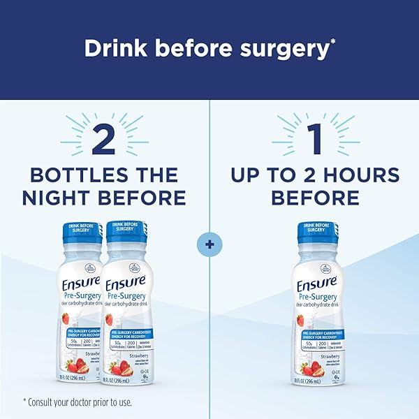 ENSURE PRE-SURGERY, CLEAR CARBOHYDRATE DRINK, STRAWBERRY, 10 FL OZ, 4 COUNT