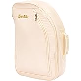 Franklin Sports Parker Pickleball Paddle Bag - (2) Paddle Bag for Pickleball Gear + Equipment - Compact with Shoulder Strap - Vanilla