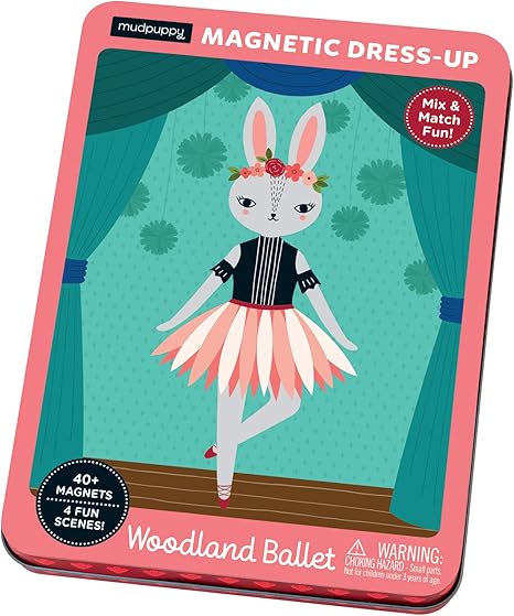 Mudpuppy Woodland Ballet Magnetic Dress-up,