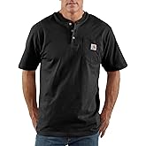 Carhartt Men's Loose Fit Heavyweight Short-Sleeve Pocket Henley T-Shirt
