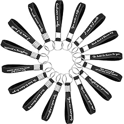 Fumete 24 Pcs Inspirational Keychains Gift for