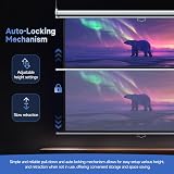 INMOZATA 84" Pull Down Projector Screen 4:3 HD Matte White for Home & Office view 4