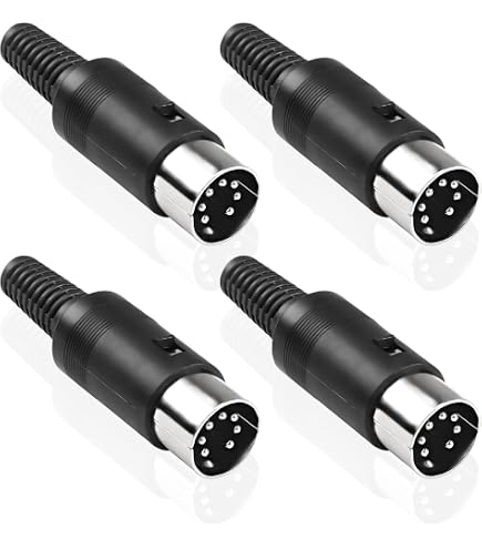 Mini 7 Pin DIN Female Solder Panel Mount Connector