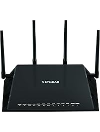 Netgear (R7800-100NAS) Nighthawk X4S AC2600 4x4 Dual Band Smart WiFi Router, Gigabit Ethernet, MU-MIMO, Compatible with Amazon Echo/Alexa