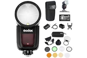 Godox V1 V1S Camera Flash with AK-R1 Accessories Kit for Sony